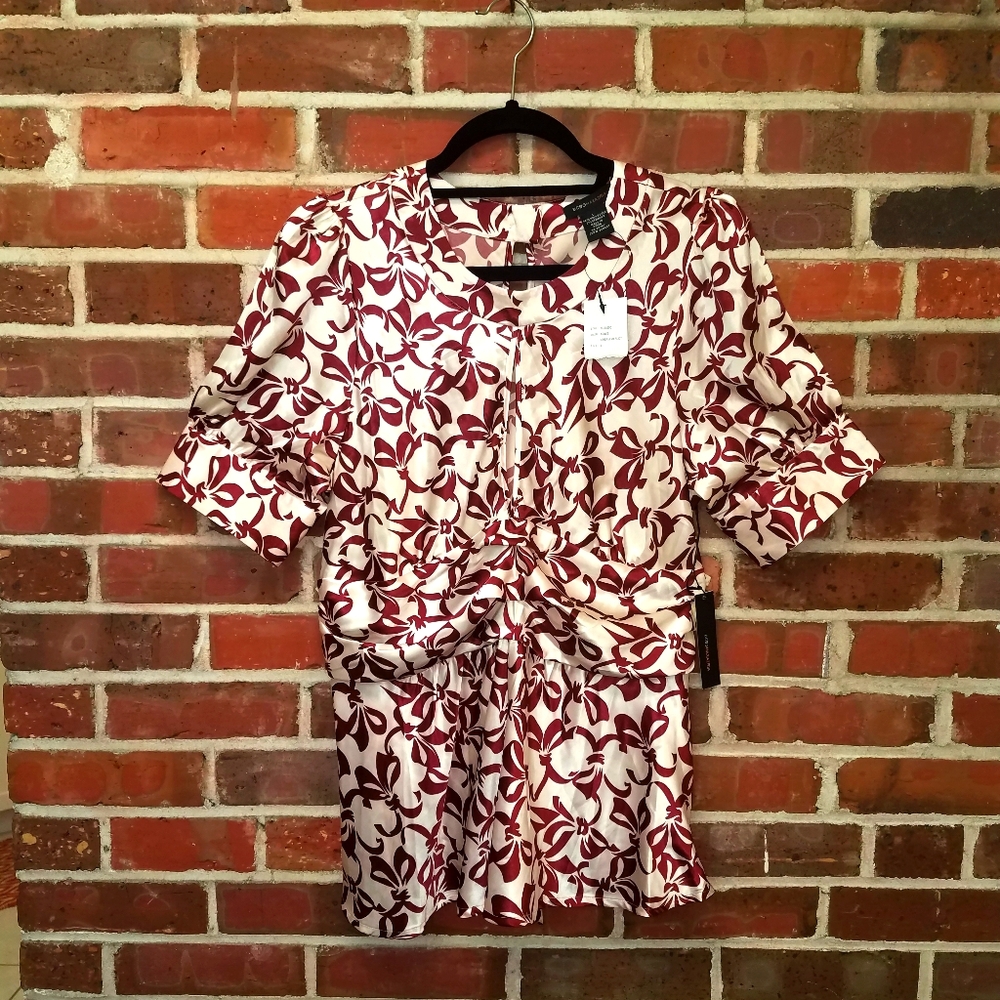 BCBG Maxazria Short Sleeve Blouse